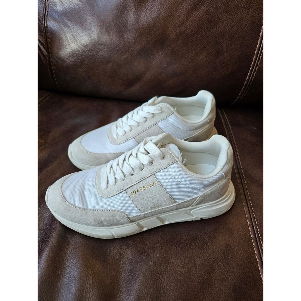 Steve Madden Women's Calianna White/Cream Sneakers Size 8.5